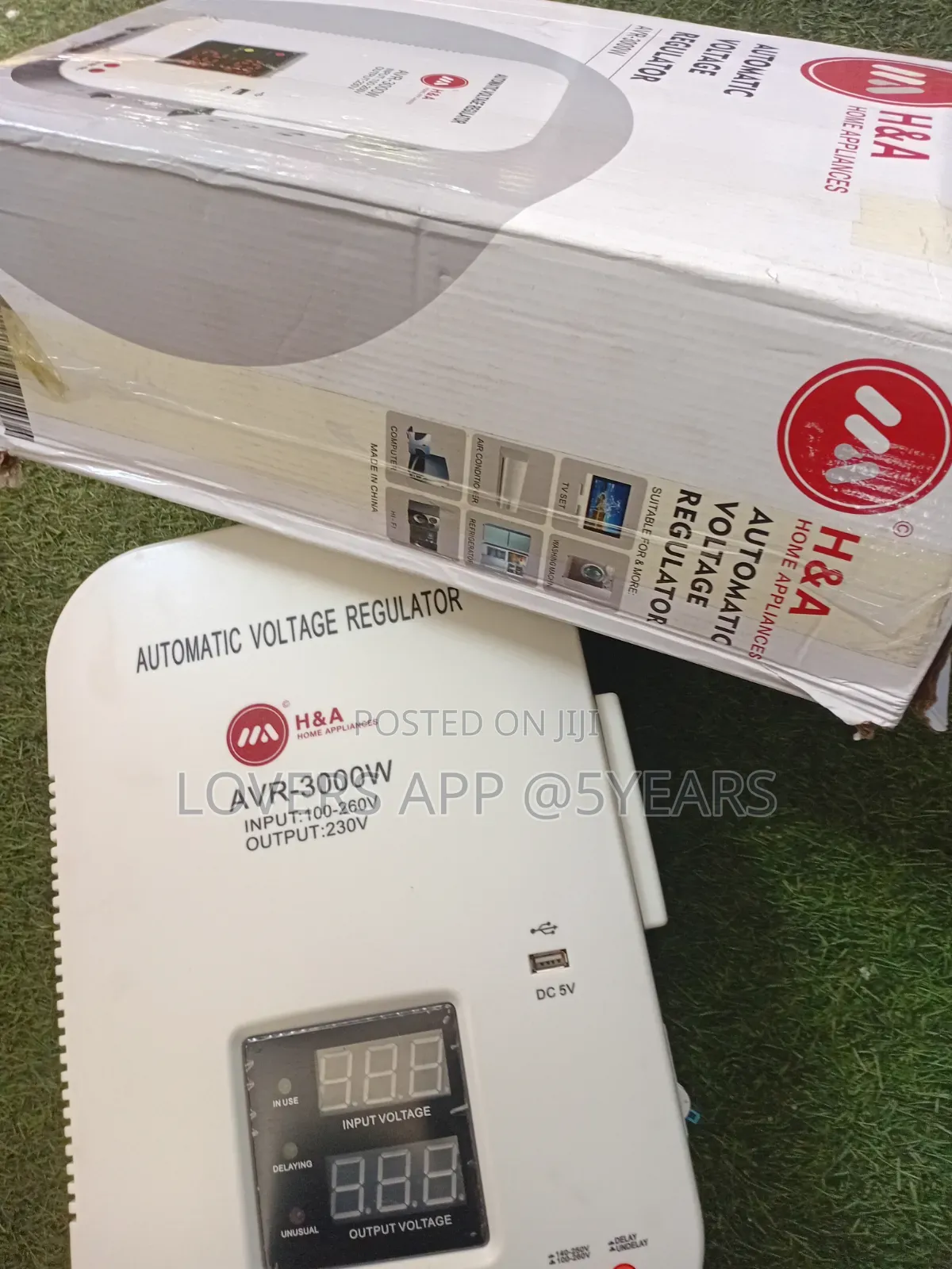 H&A 3000W Voltage Regulator for TVs and Refrigerators