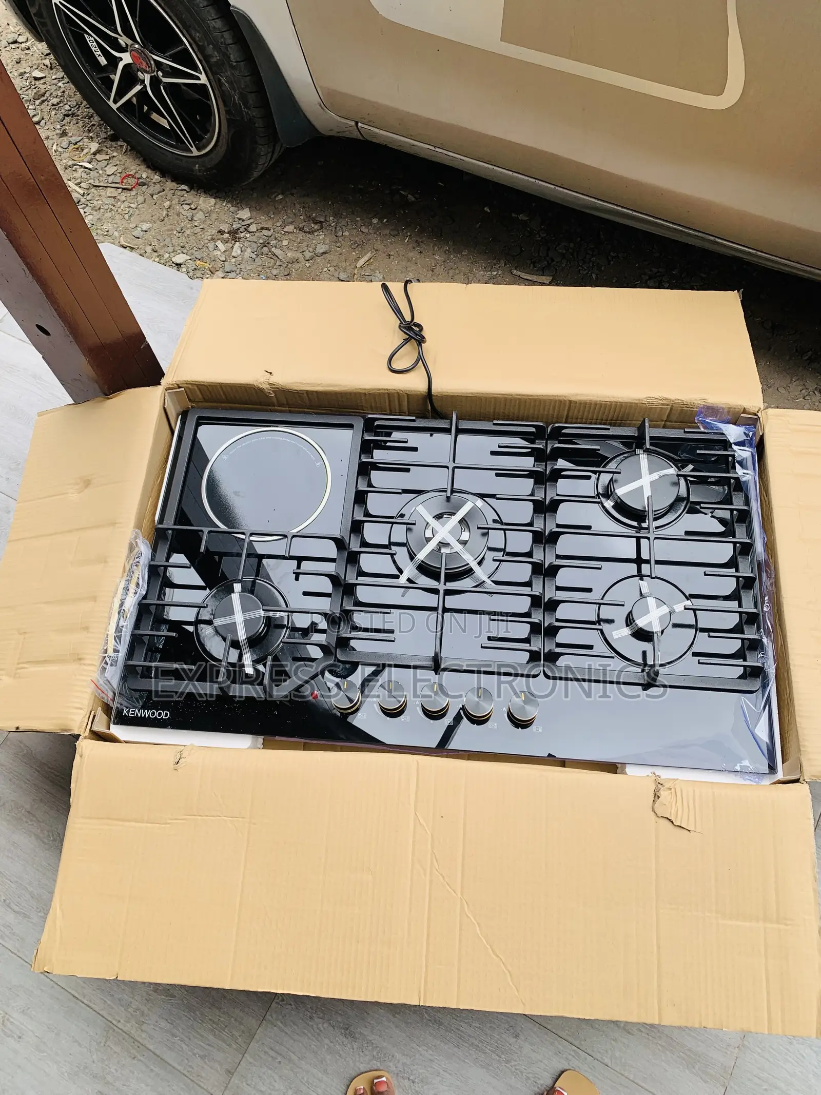 Shop the New Built in Gas Electric Cooker 4-1 90cm Black