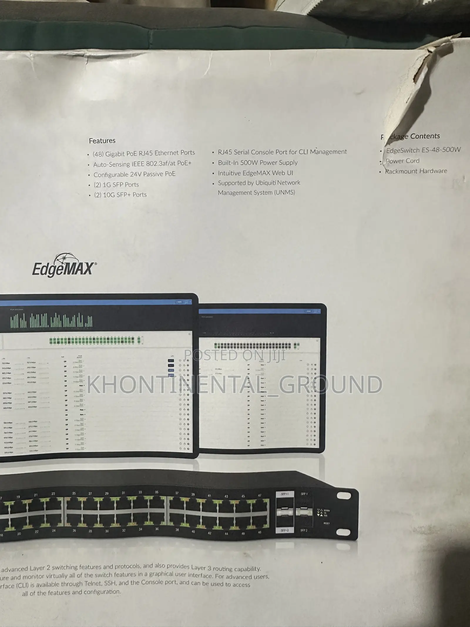 Ubiquiti EdgeMAX Switch.