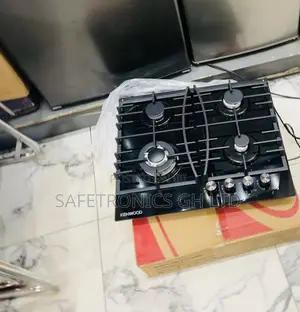 Kenwood 60cm CookSmart 4 Gas Inbuilt Black Hob