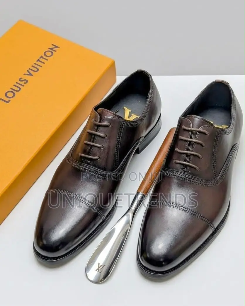 Executive LOUIS VUITTON Brown Leather Oxford Shoe