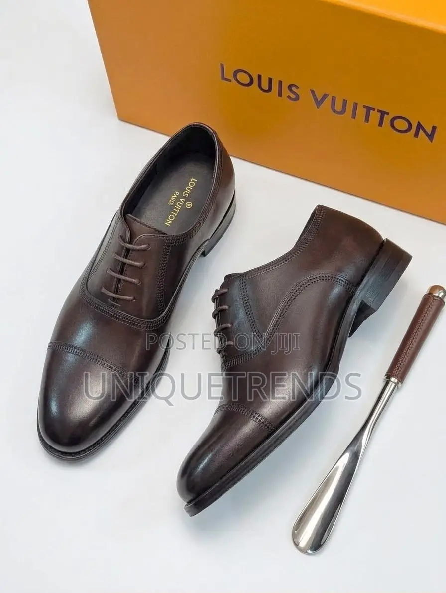 Executive LOUIS VUITTON Brown Leather Oxford Shoe