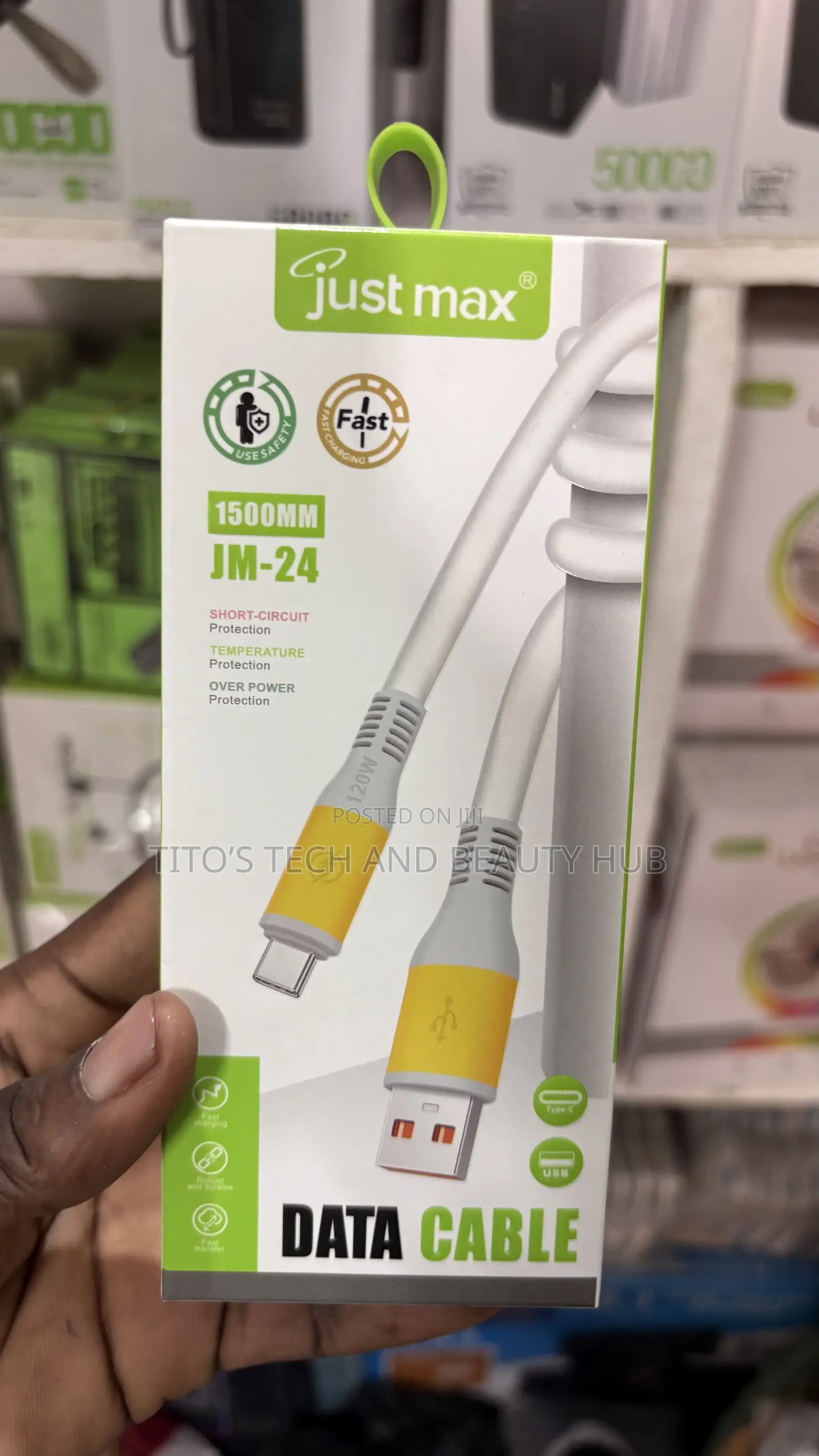 DATA CABLES FOR TYPE-C , Android and Lightning