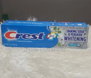 Crest Plus Baking Soda & Peroxide Whitening Toothpaste Mint Flavor