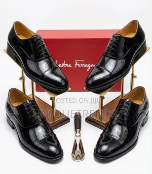 SALVATORE FERRAGAMO Men’s Patent Leather Oxford Shoe