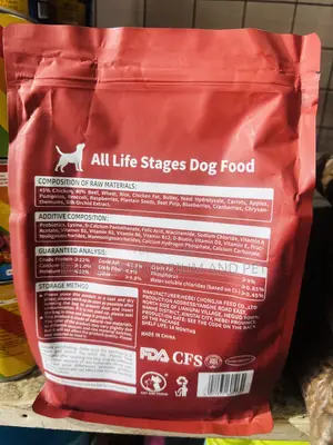 70 Cedis Dog Food With Extra Meet