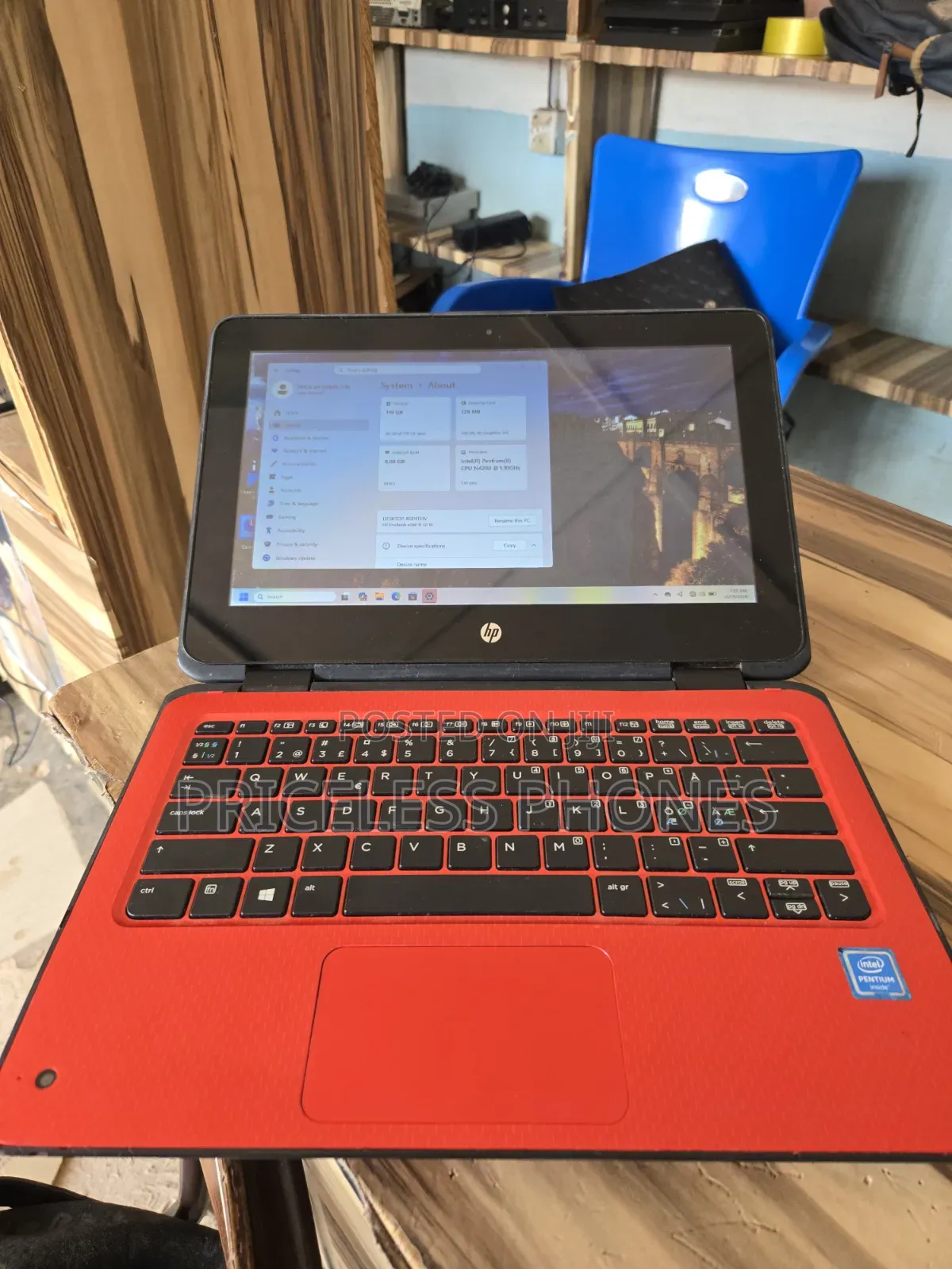 Laptop HP ProBook X360 11 G1 EE 8GB Intel Pentium SSD 128GB