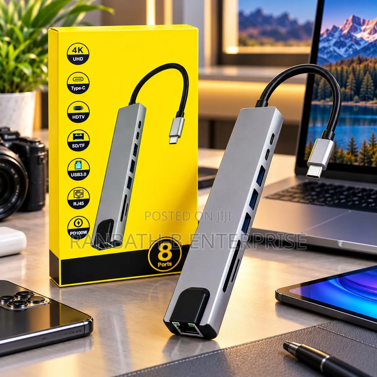 USB-C to HDMI Adapter With 100W PD Charging Support