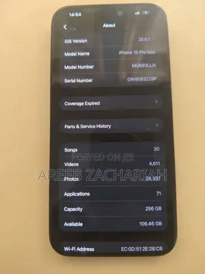 Apple iPhone 15 Pro Max 256 GB Gray
