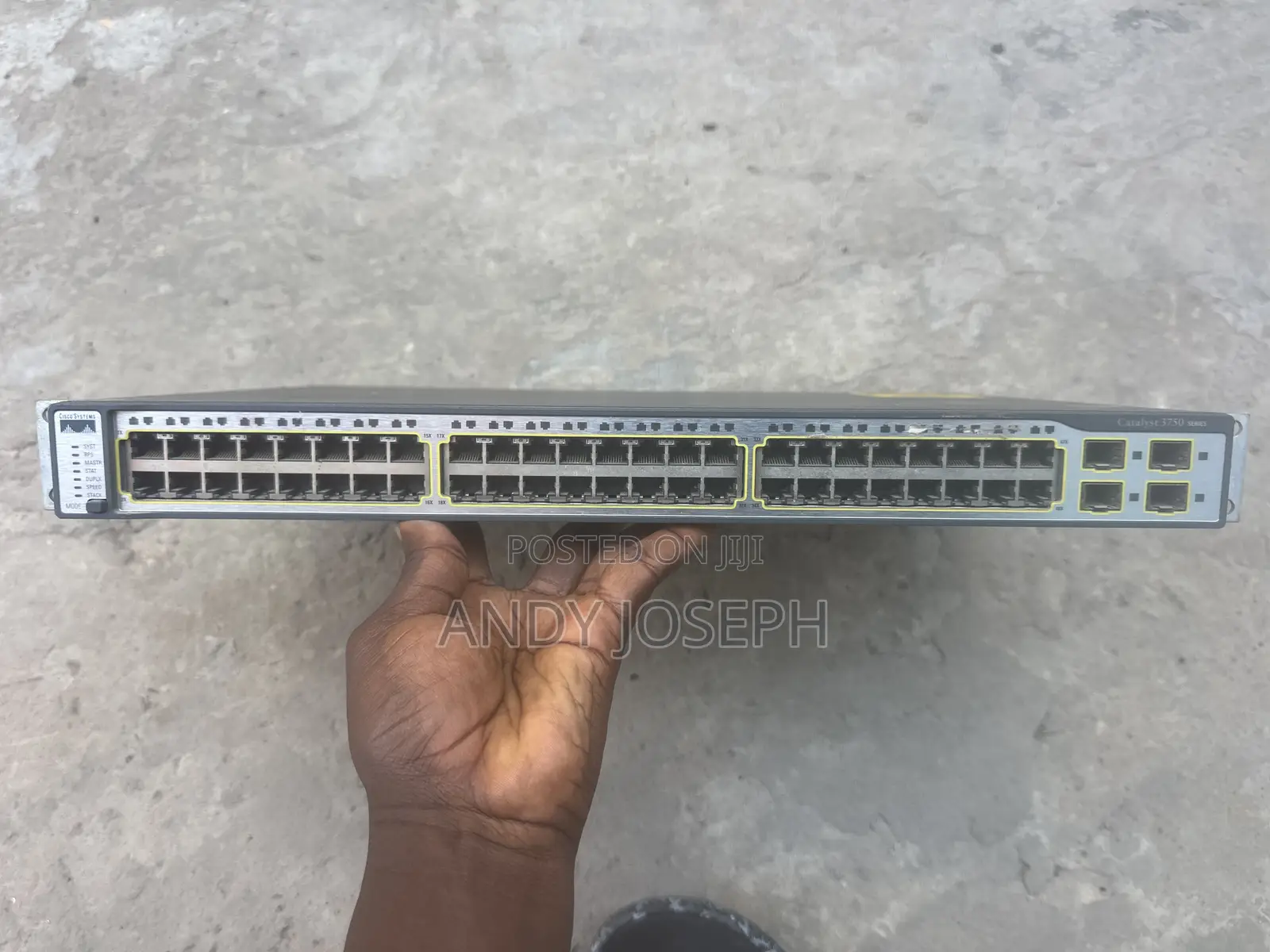 Used Cisco Catalyst 3750 Network Switch for Sale
