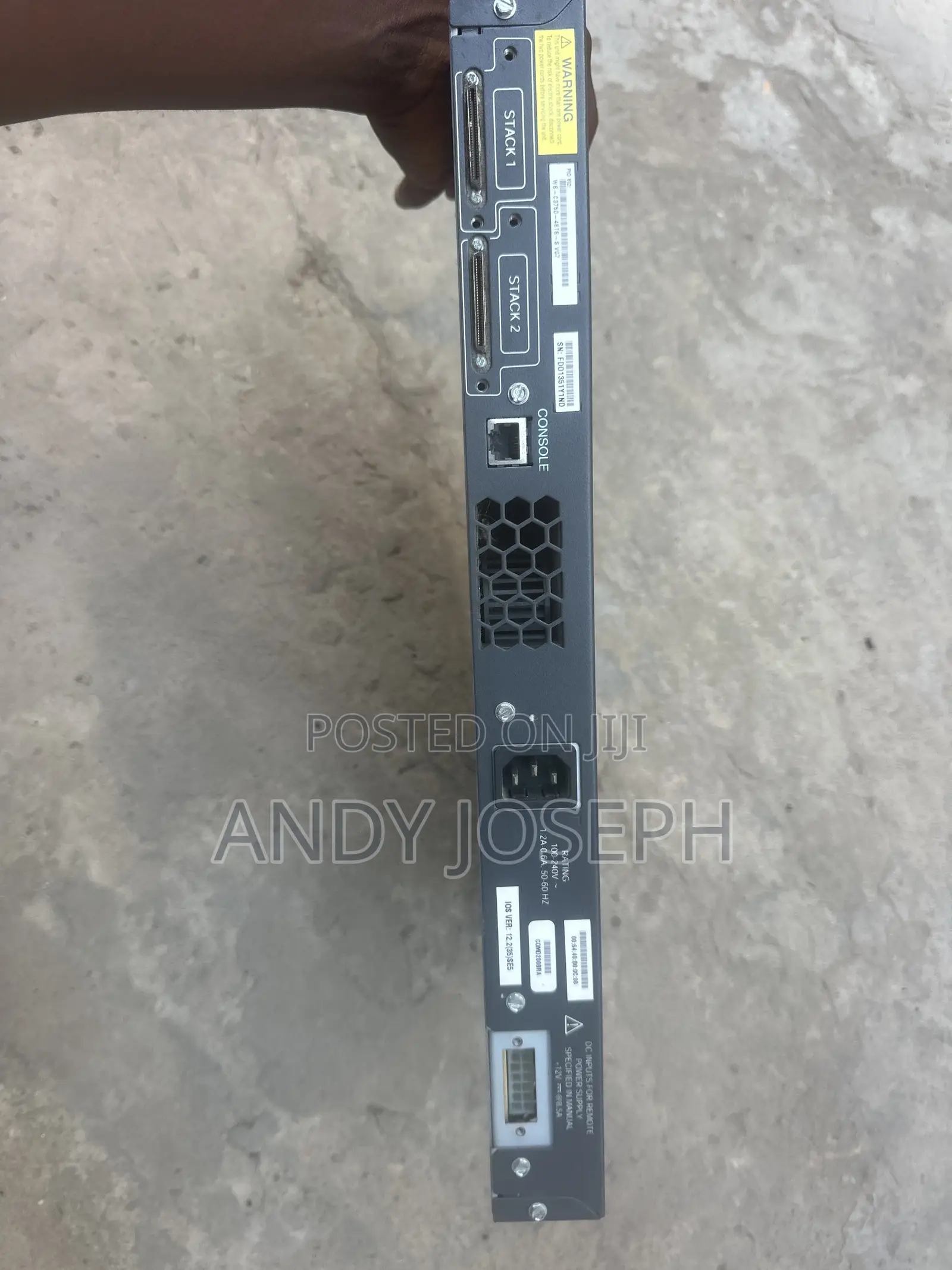 Used Cisco Catalyst 3750 Network Switch for Sale
