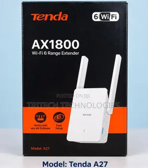 TENDA A27-Tenda AX1800 Wi-Fi 6 Dual-Band Wireless Signal Extender