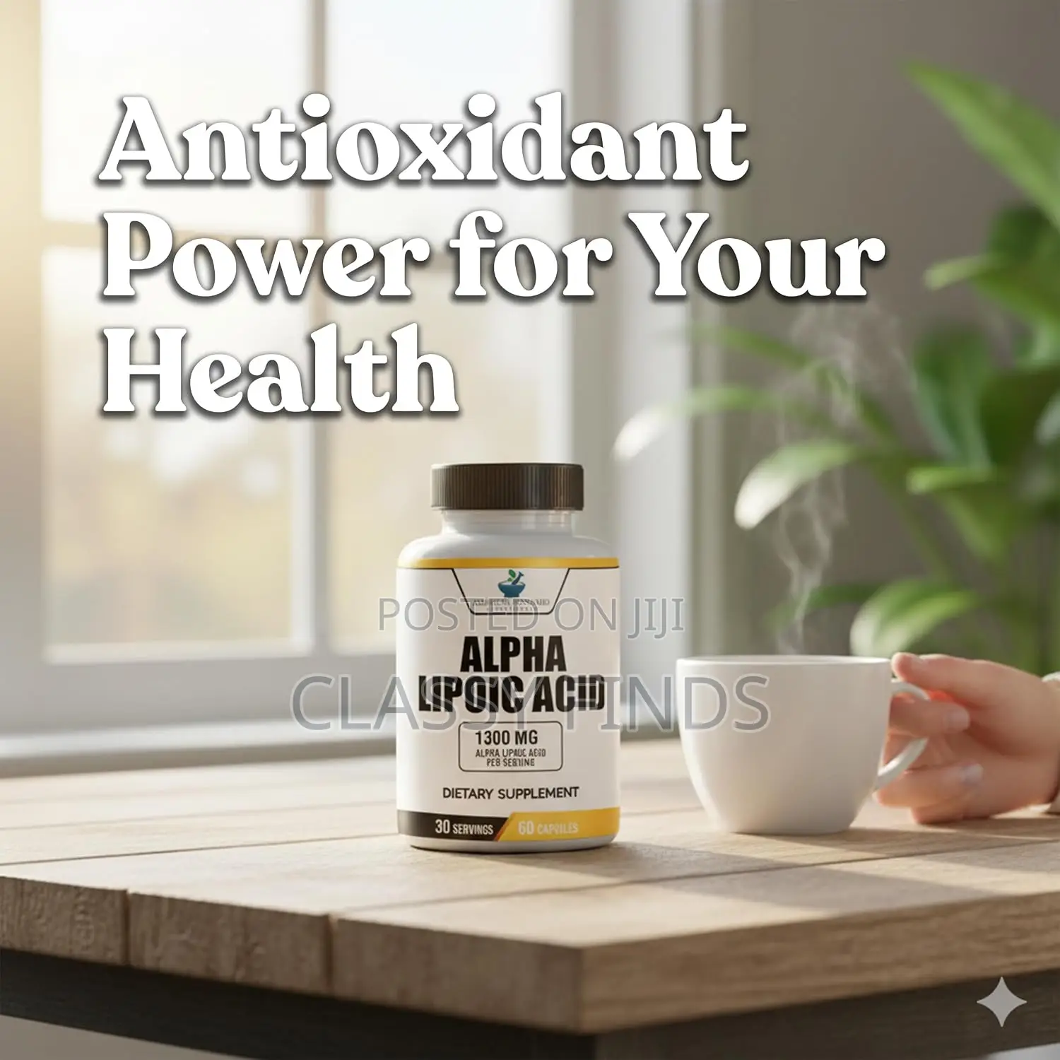 Alpha Lipoic Acid 1300mg Per Serving - 60 Capsules