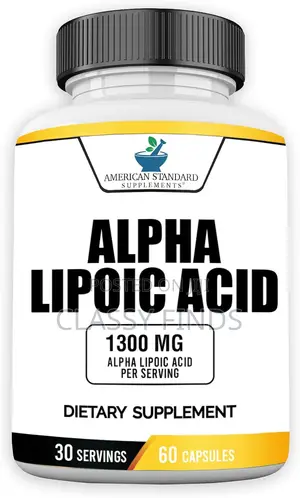 Alpha Lipoic Acid 1300mg Per Serving - 60 Capsules