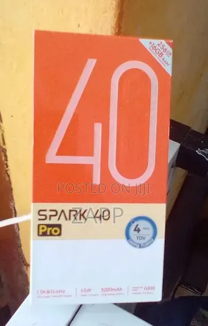 New Tecno Spark 40 Pro 256 GB Black