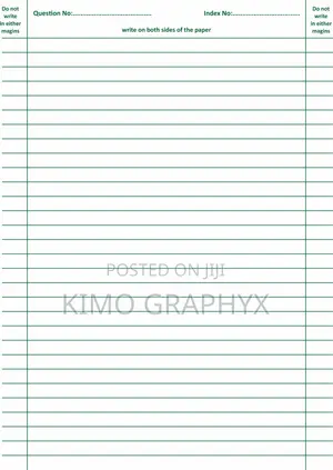 Answer Booklets/Sheets Printing