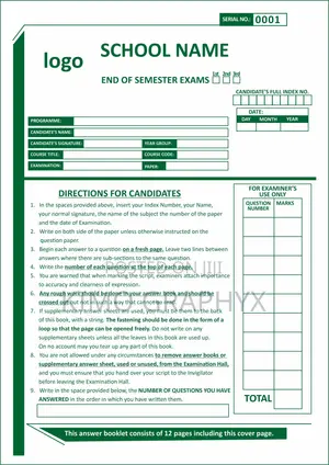 Answer Booklets/Sheets Printing