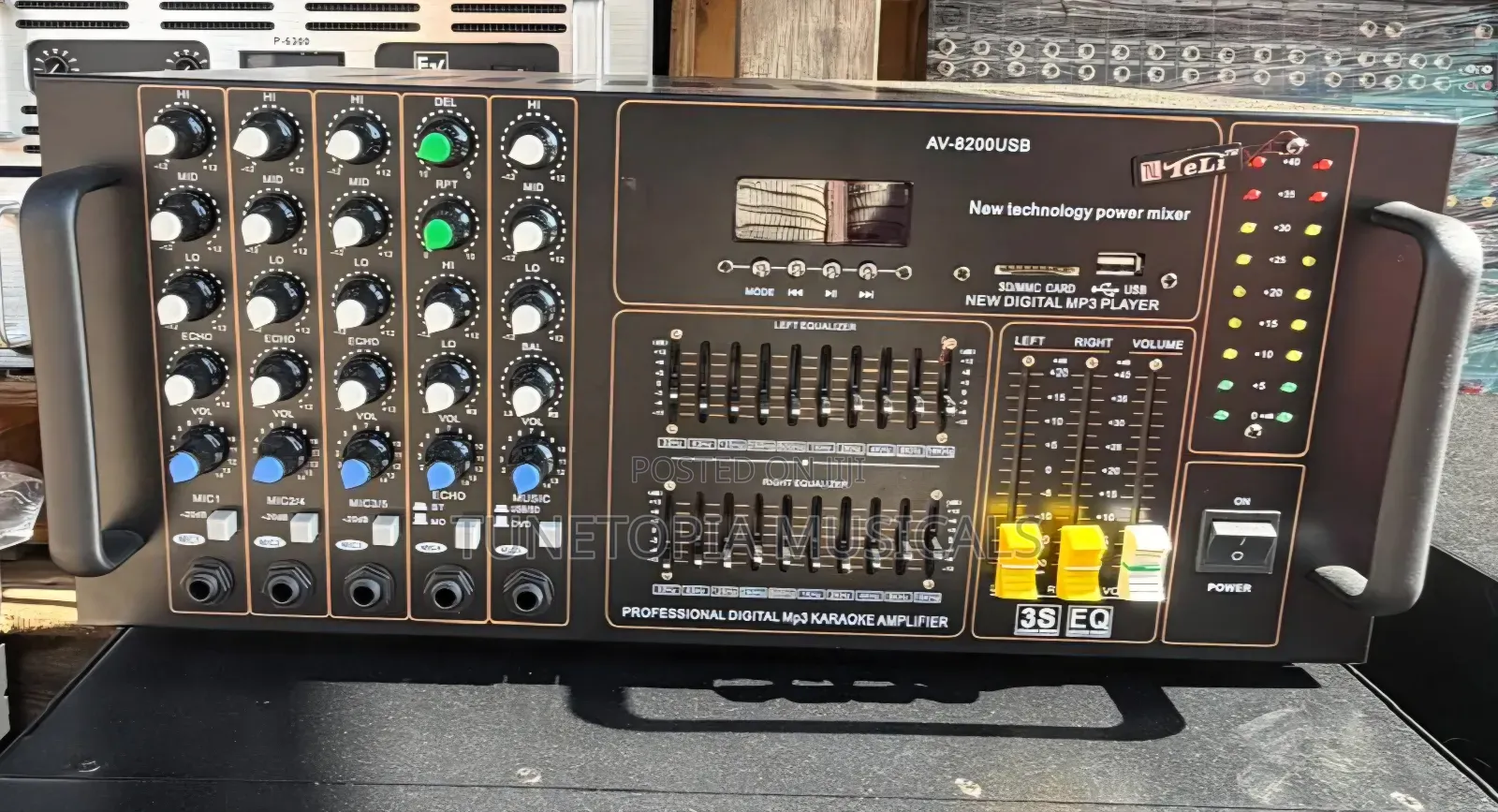 TELI AV-8200USB Digital Power Mixer and Karaoke Amplifier