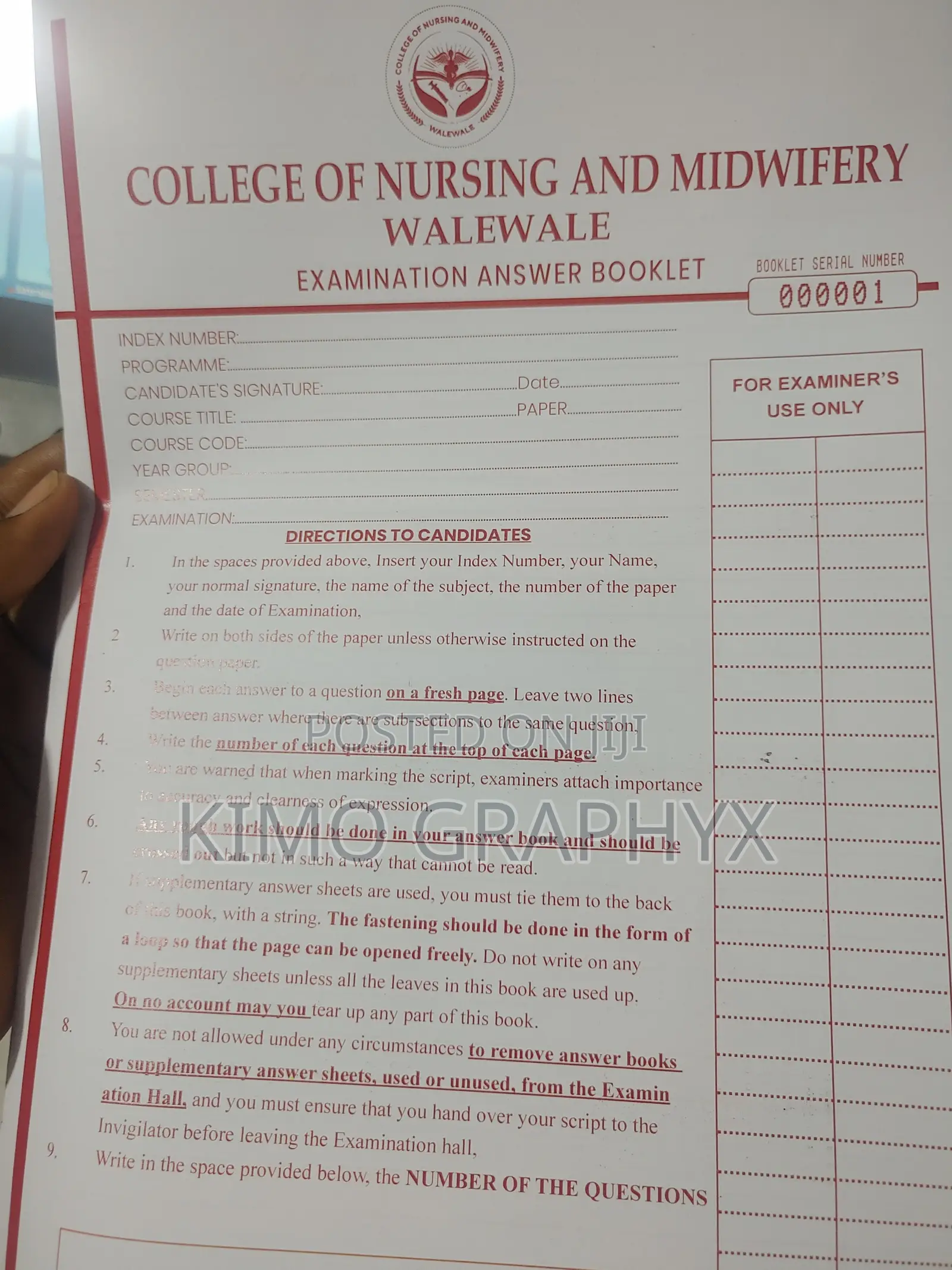 Answer Booklets/Sheets Printing