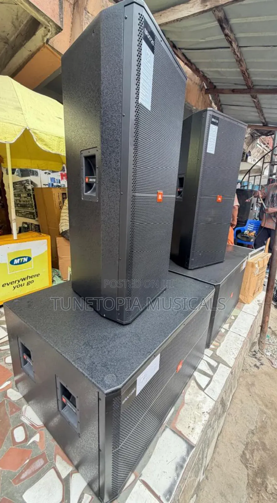 Professional JBL Speaker Set and Amplifier Set