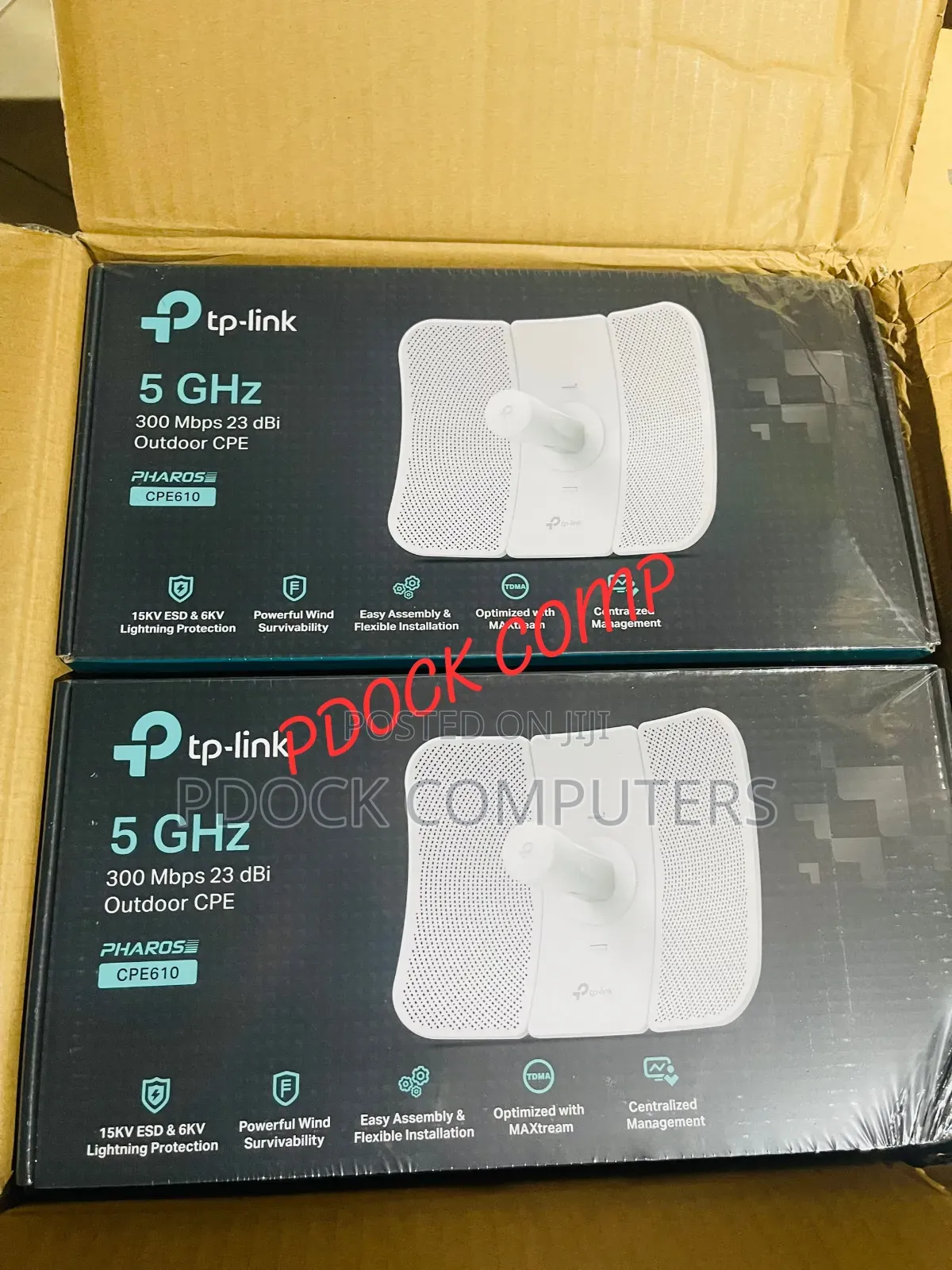 TP LINK 5GHz 300Mbps 23dBi Outdoor CPE 610 Access Point