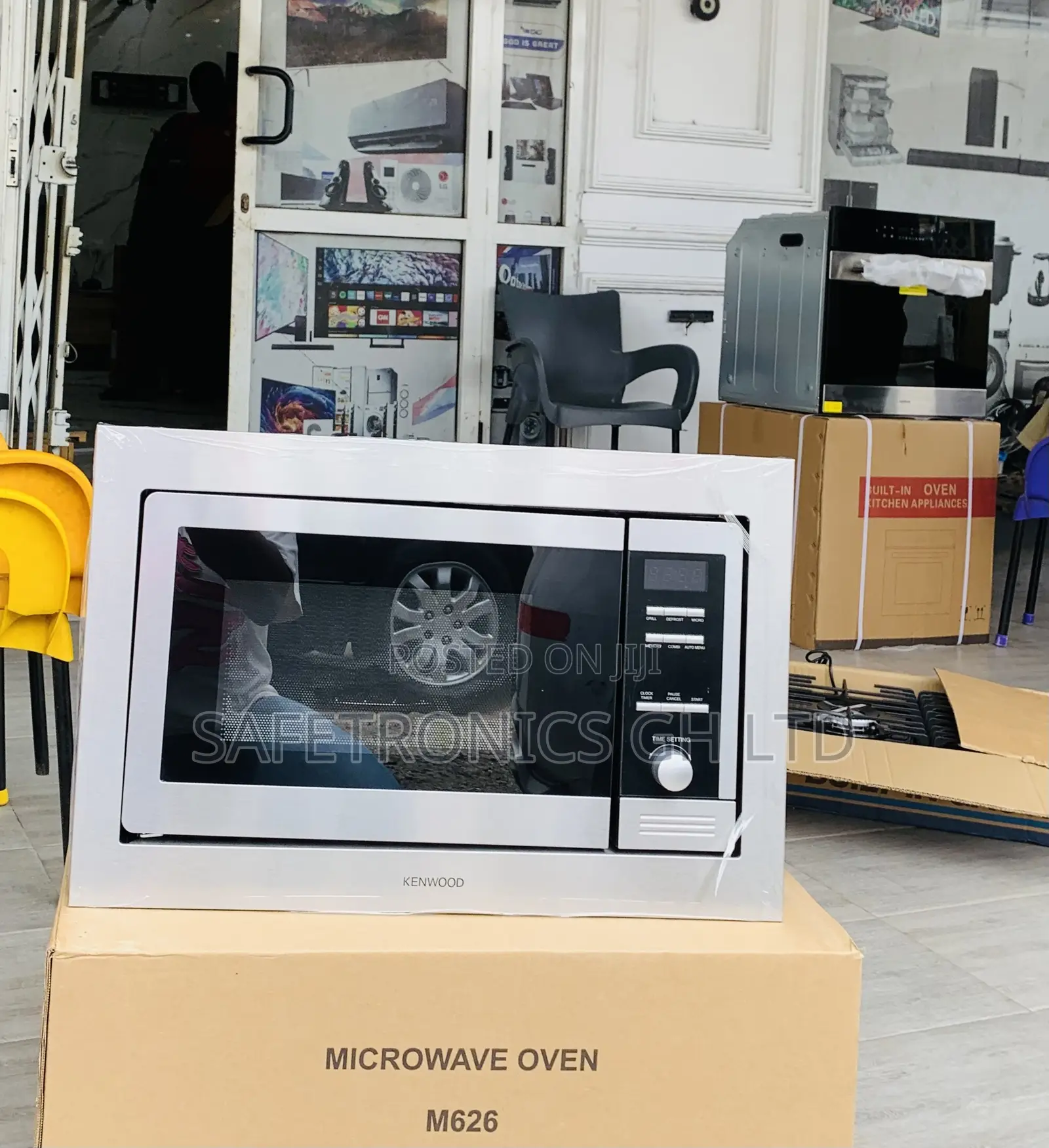 Check Instantheat Kenwood Inbuilt Sliver Microwave