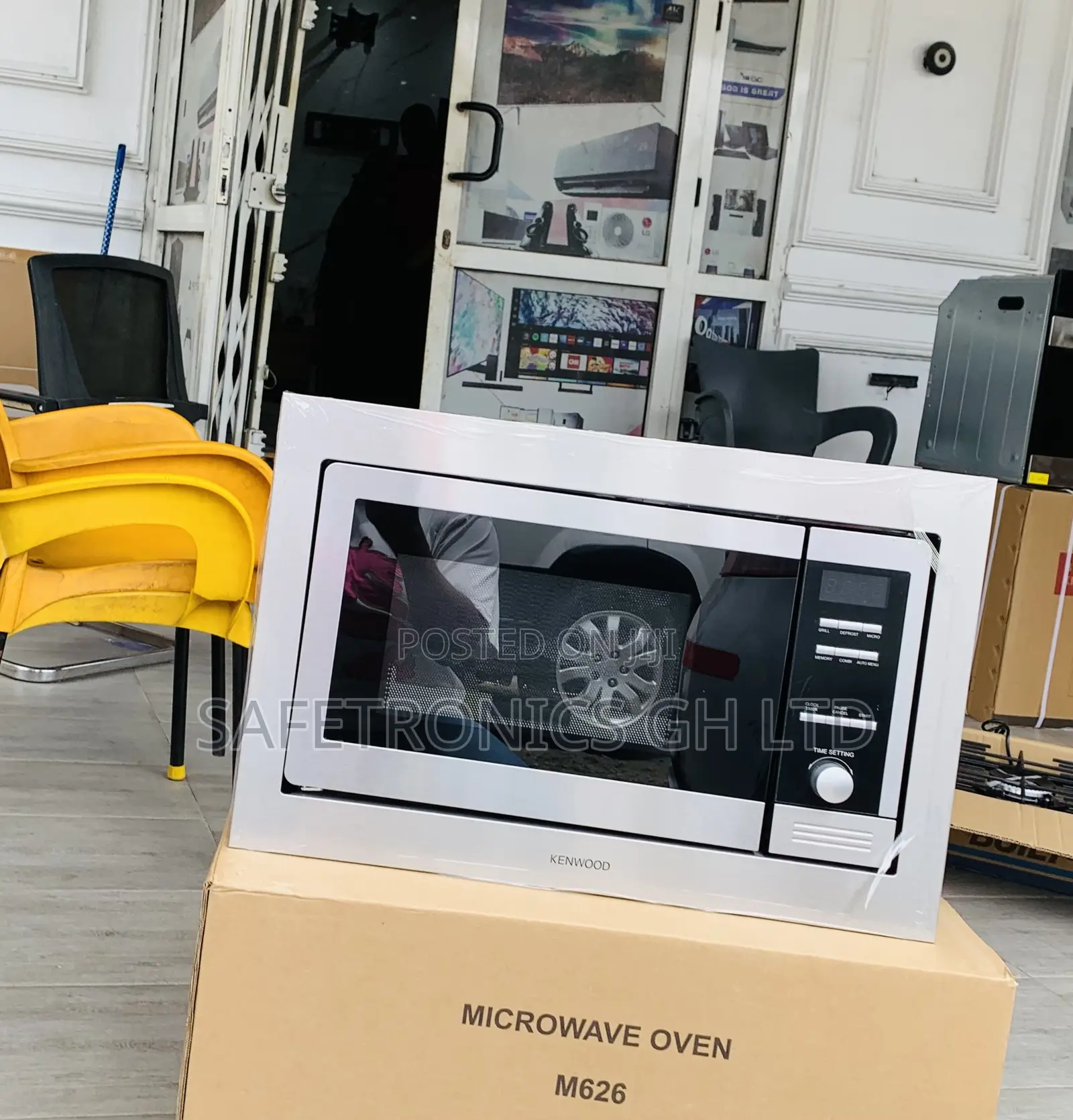 Check Instantheat Kenwood Inbuilt Sliver Microwave