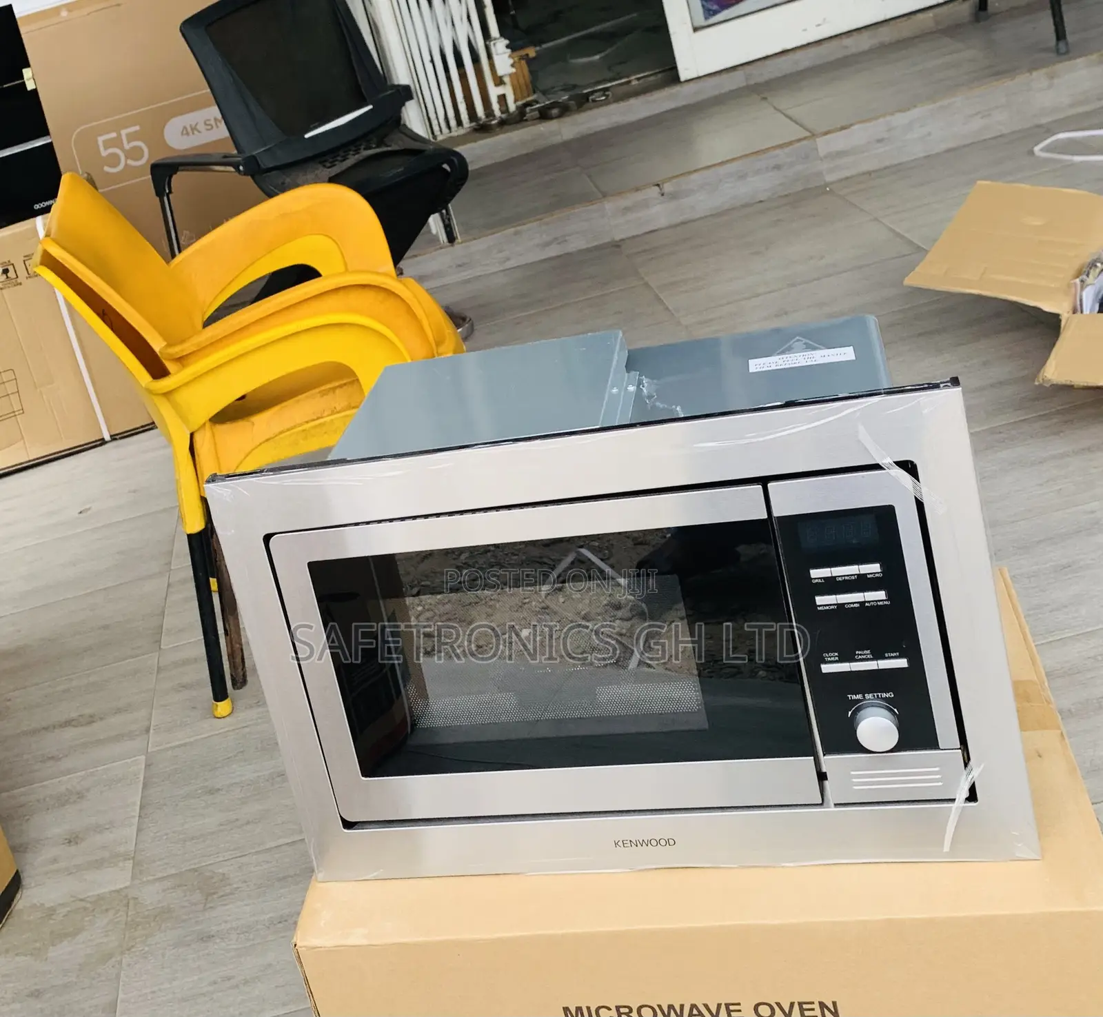 Get SleekHeat Sliver Kenwood Inbuilt Microwave