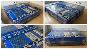 Queen-Size Gold-Patterned Fiber Mattress