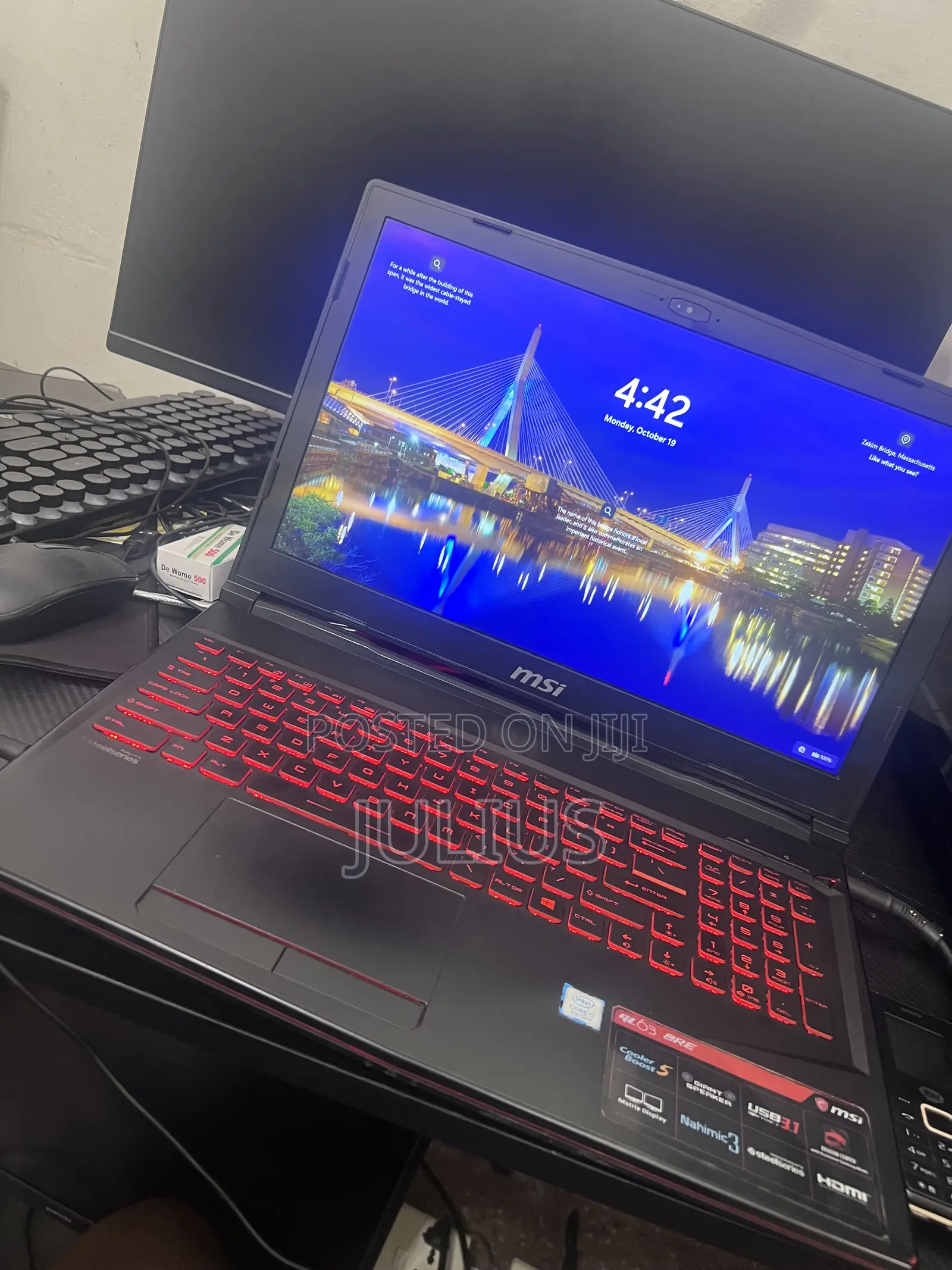 Laptop MSI GL63 8RD 16GB Intel Core i7 SSD 256GB
