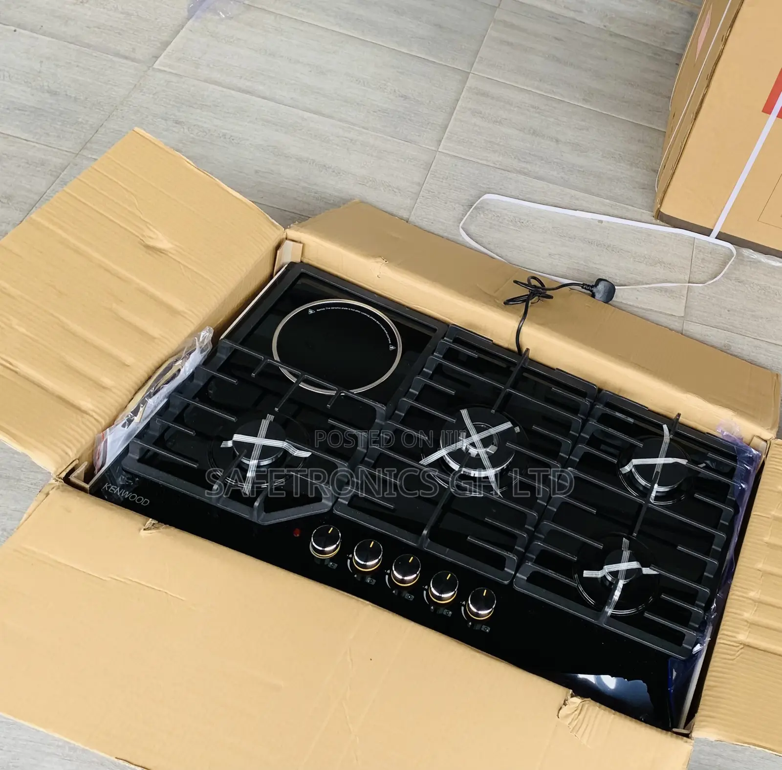 Grab Flame Touch Kenwood 90cm 1 Electric 4 Gas Hob Inbuilt