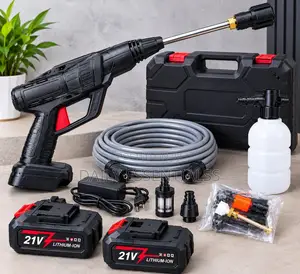 21V Cordless High Pressure Cleaning Gun With Accessories