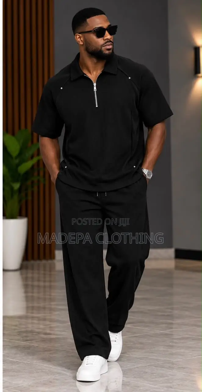 Original Plain Black Kaftan