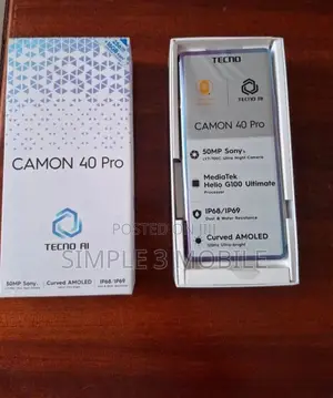 New Tecno Camon 40 Pro 5G 256 GB Purple