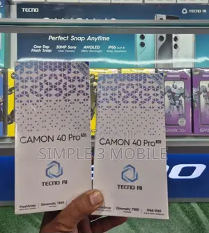 New Tecno Camon 40 Pro 5G 256 GB Purple