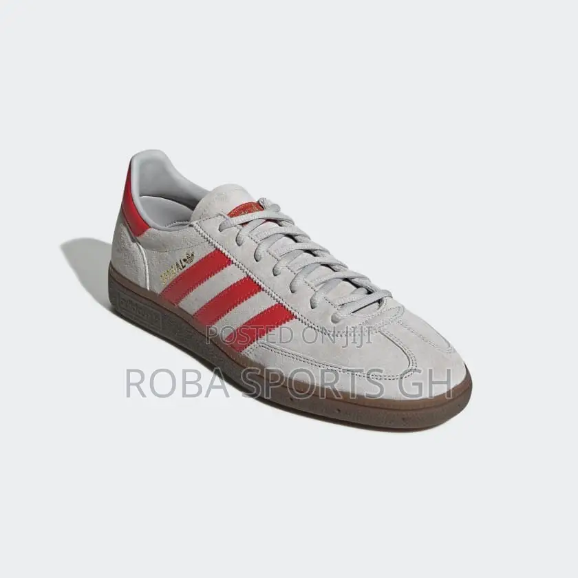 Adidas Spezial “Grey Two / Hi-Res Red / Gold Metallic” Trainers