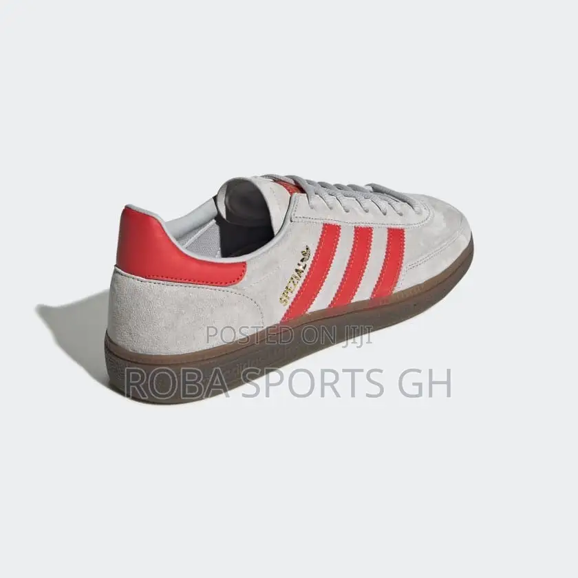 Adidas Spezial “Grey Two / Hi-Res Red / Gold Metallic” Trainers
