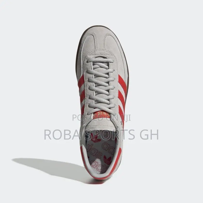 Adidas Spezial “Grey Two / Hi-Res Red / Gold Metallic” Trainers