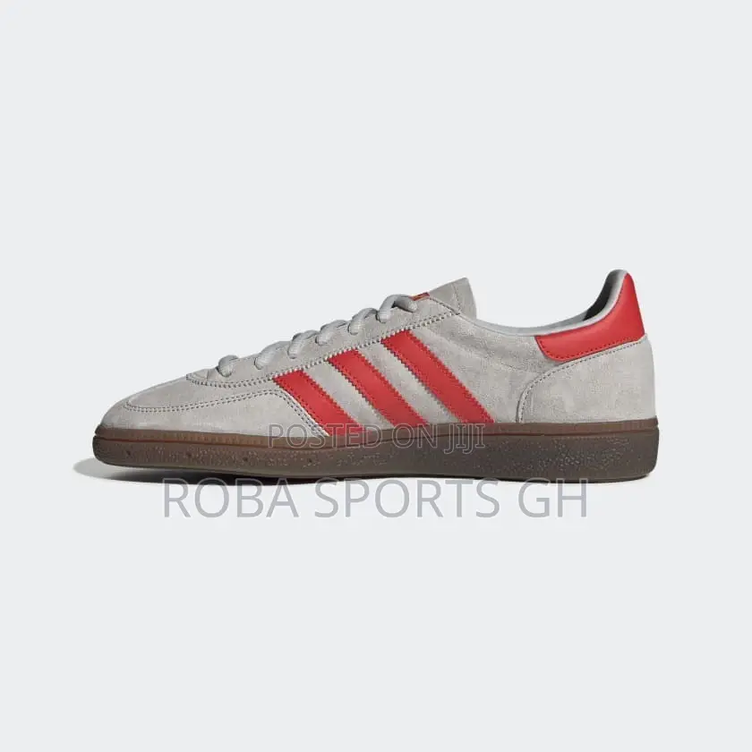 Adidas Spezial “Grey Two / Hi-Res Red / Gold Metallic” Trainers
