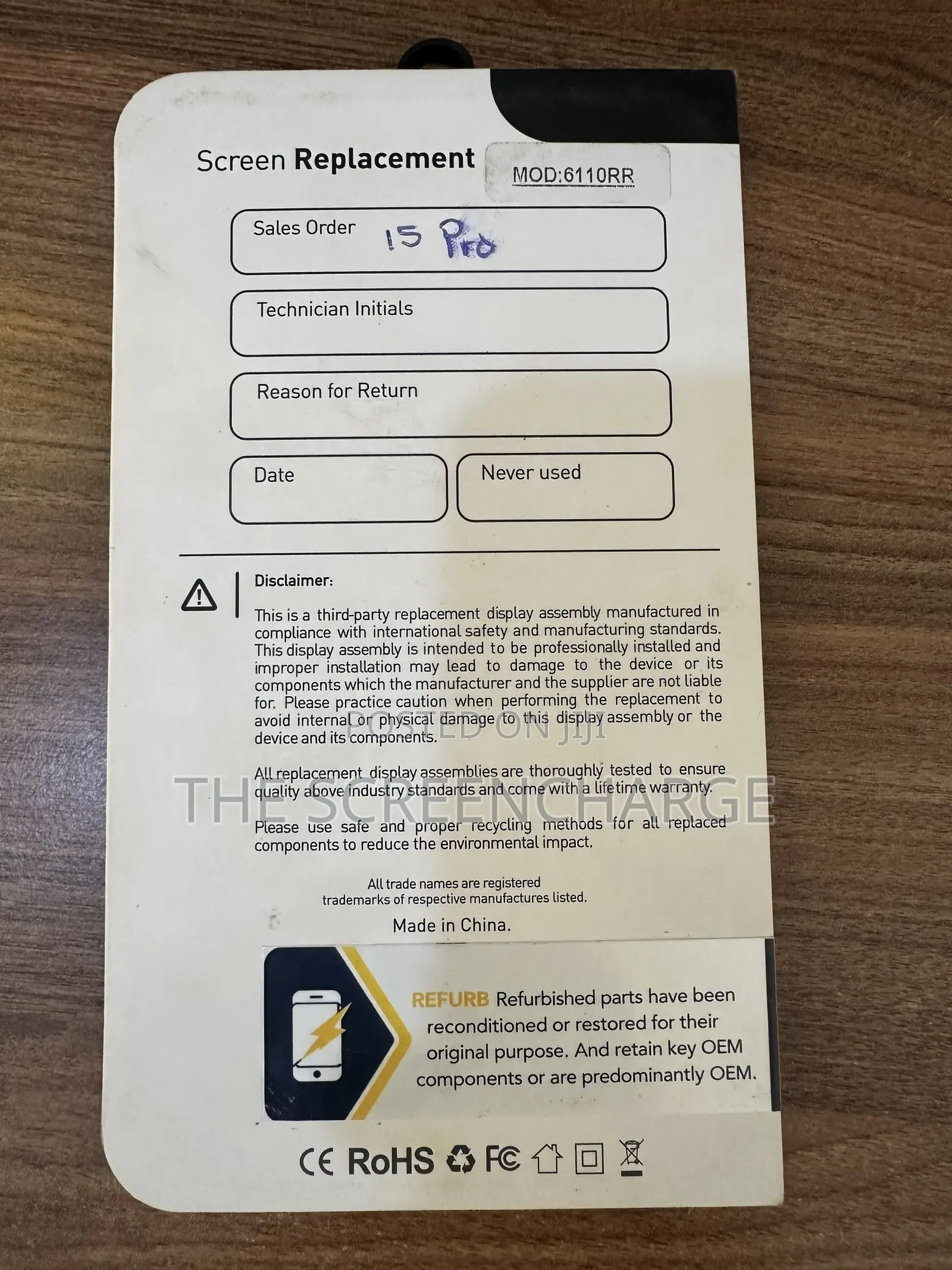 iPhone 15 Pro iCloud/Refurb