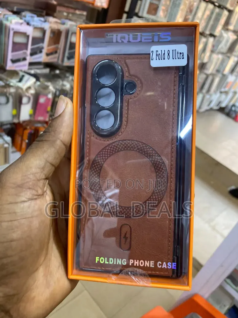 Samsung Galaxy Z Fold 8 Ultra Leather Case With MagSafe