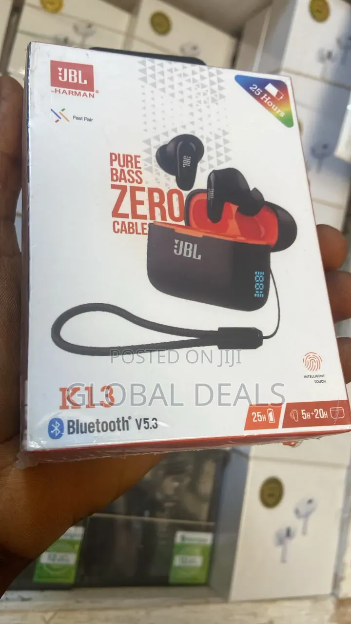JBL K13 Pure Bass Zero Cable Wireless Earbuds Bluetooth V5.3