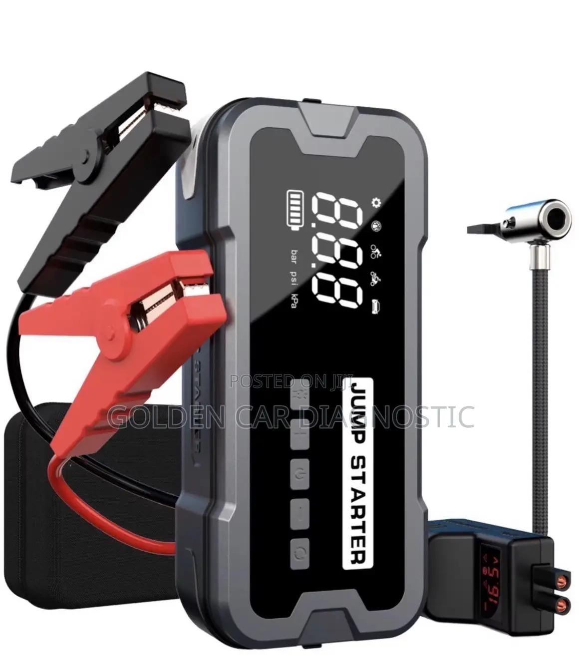 Car 12V Jump Starter & Tire Air Compressor