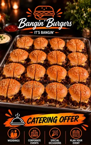 Catering Offer From Bangin Burgers Best Fastood in Ghana