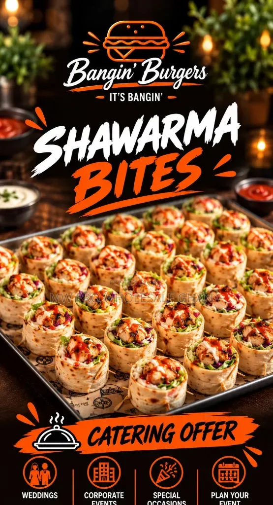 Catering Offer From Bangin Burgers Best Fastood in Ghana