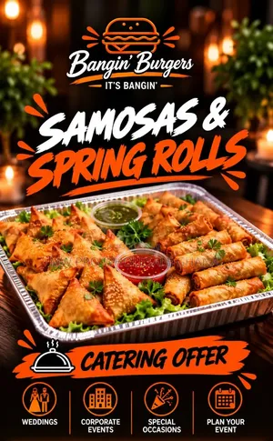 Catering Offer From Bangin Burgers Best Fastood in Ghana