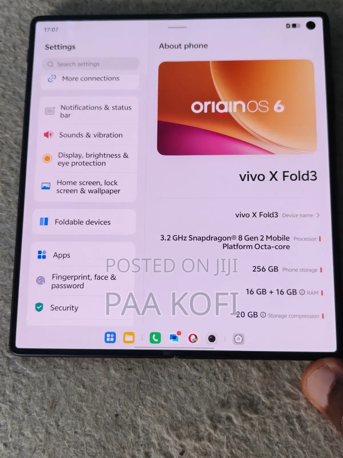 Vivo X Fold3 256 GB Black