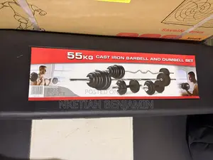Adjustable 55kg Dumbell Set