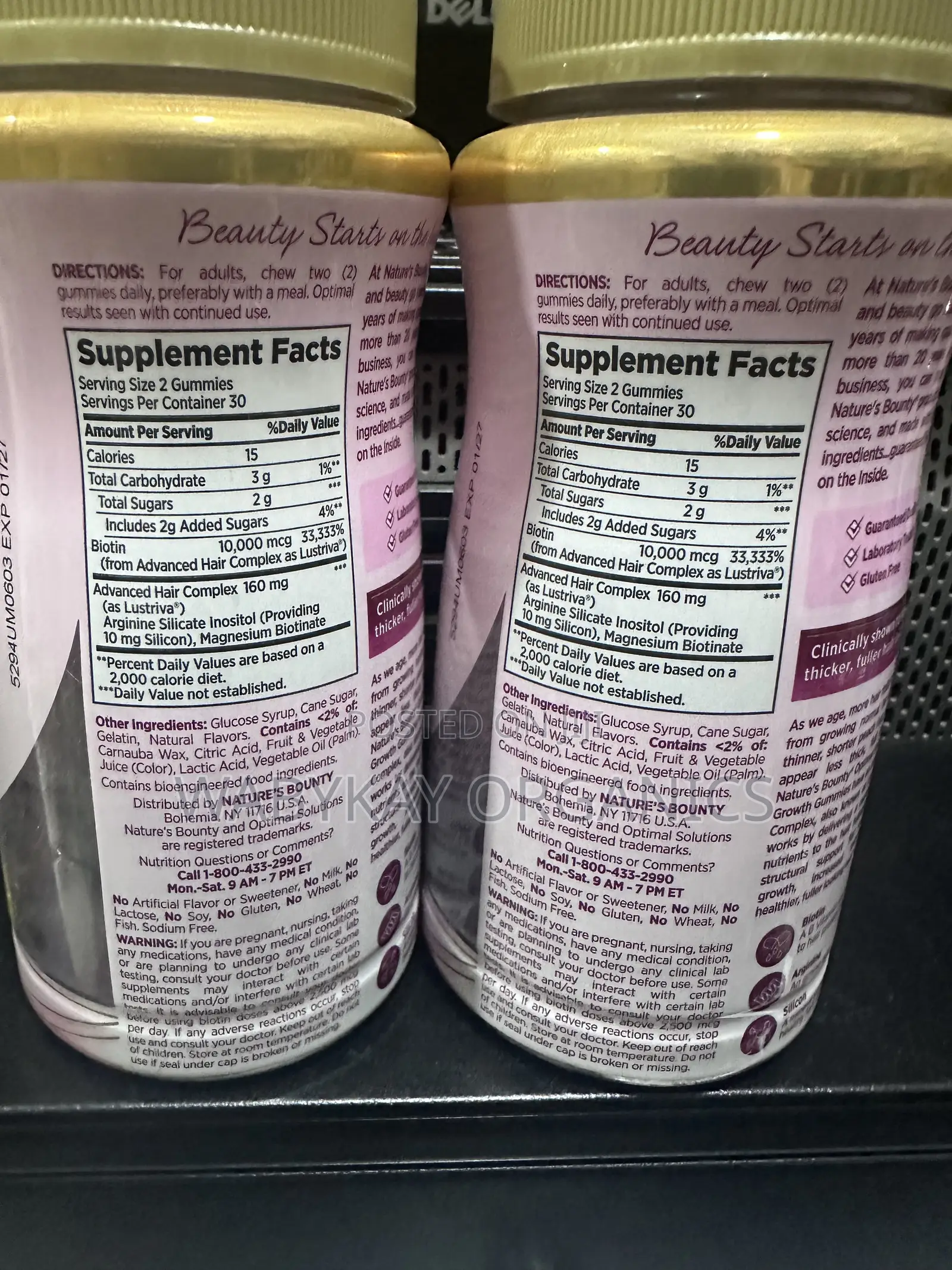 Nature Bounty Hair Growth Gummies