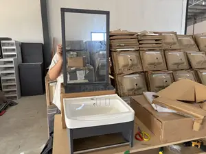 Mini Bathroom Caibinet With Mirror and Basin